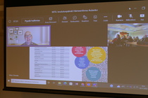 Ammattiliitto Pron Julkisensektorin päällikkö Niko Simola etänä kertoi Tes kauden avauksesta ja sen tulemasta.